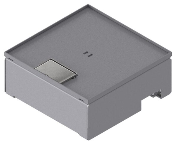 Produktbild UBD 212 051  -  Unterflur-Bodendose UBD 210 inkl. Deckel, flach (SVZ), ohne Kante, 5mm Vertiefung und 1 Schnurauslass